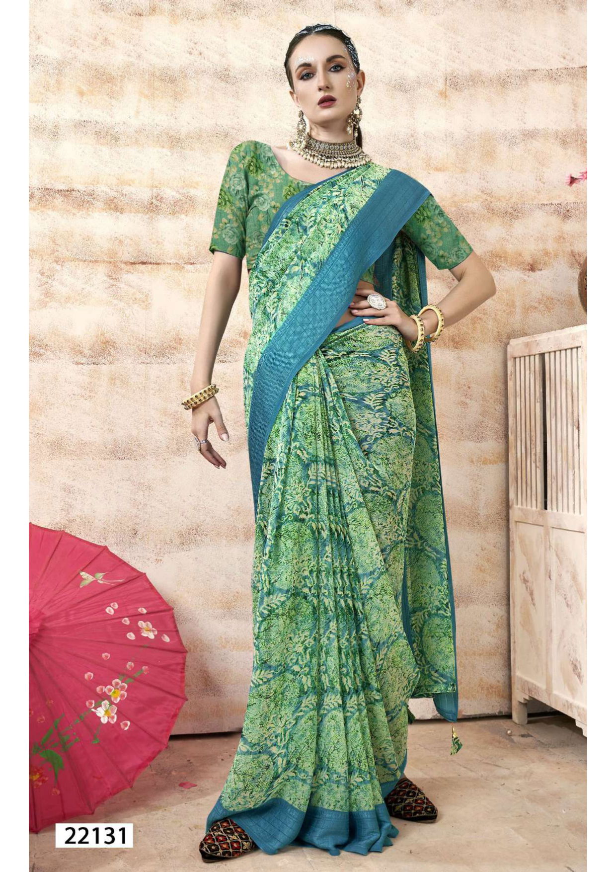 Sampreeti Vol 3 By Vallabhi Printed Daily Wear Georgette Sarees Wholesale Online